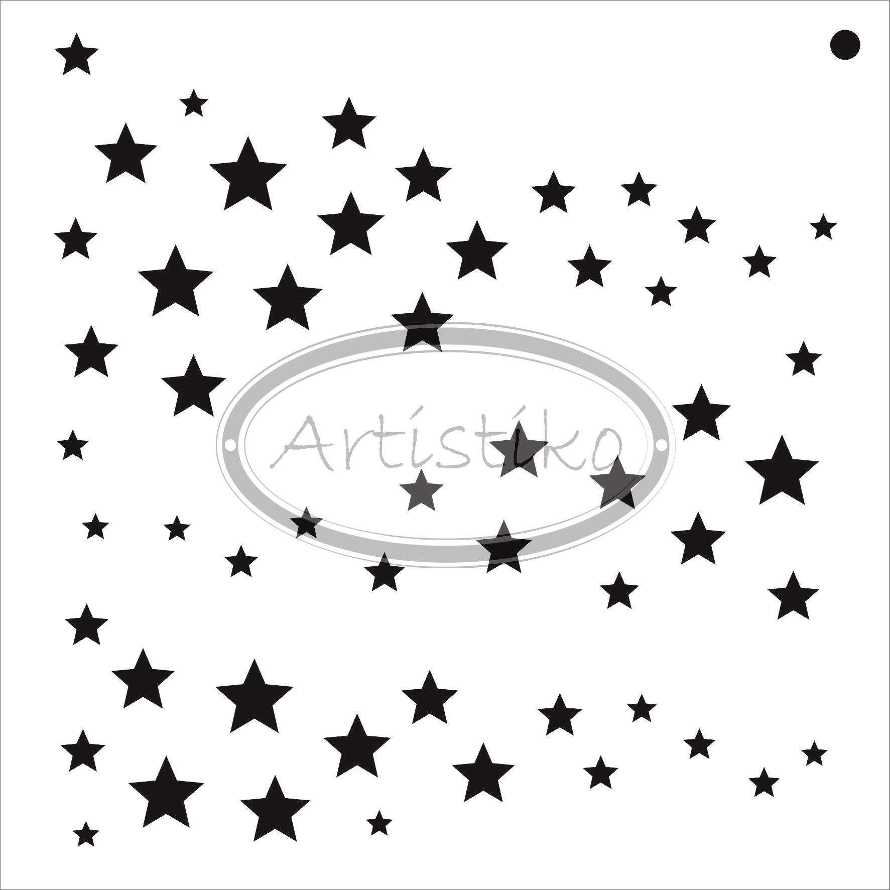 Stencil stjärnor