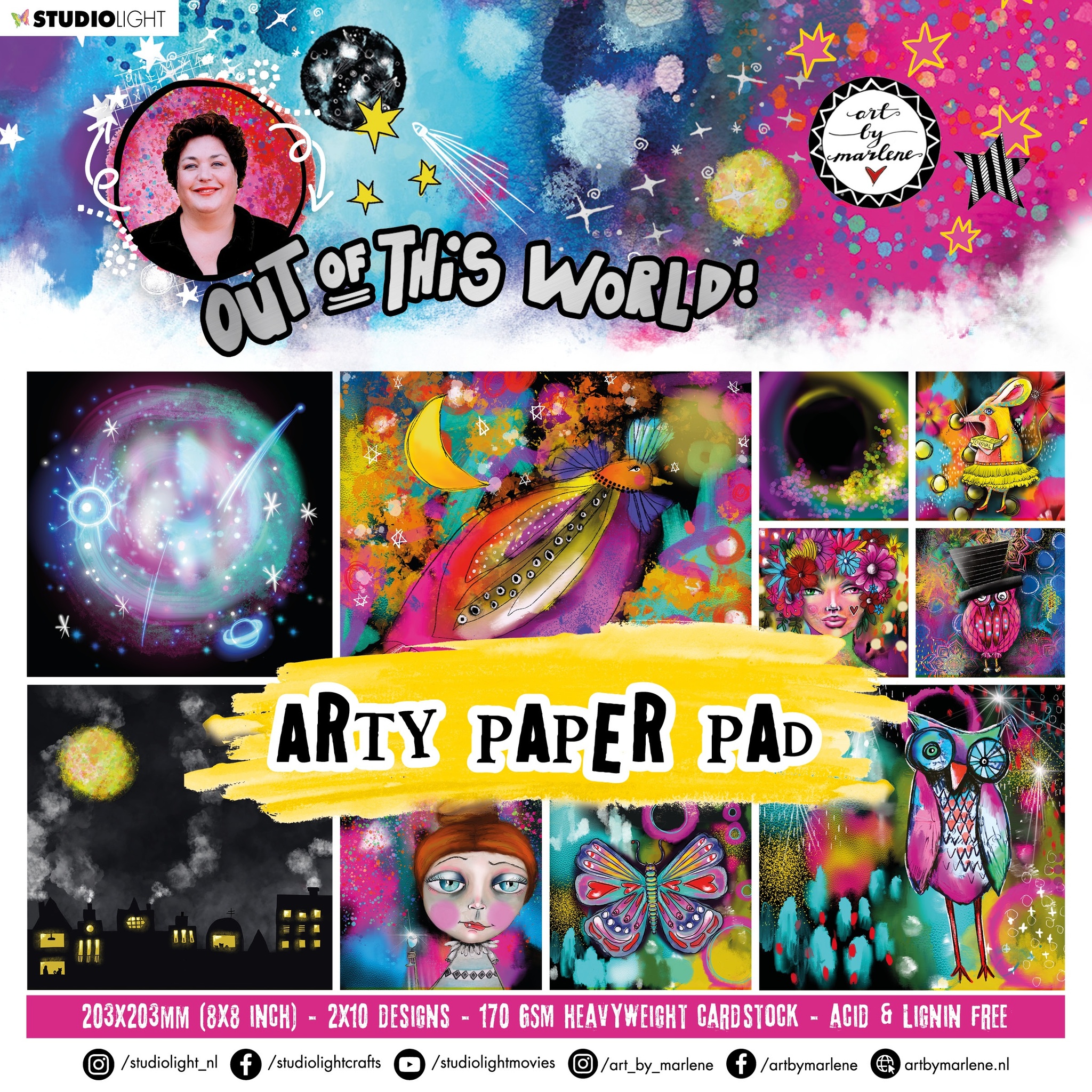 Out of this world papper pad 8x8