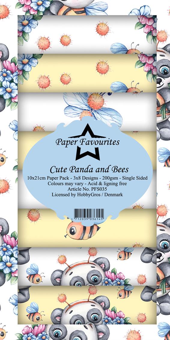 Cute Panda and Bees PFS035
