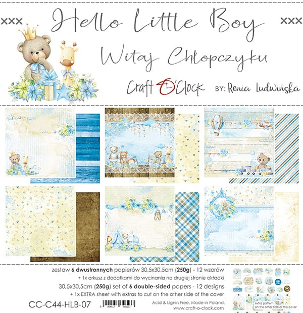 Hello little boy 12*12"