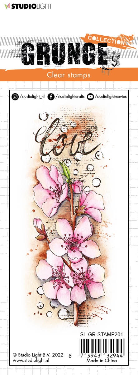 Studio Light Cherry blossom Grunge Stamps