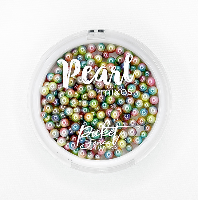 Picket Fence Studios Gradient Round Pearls Soft Shades of the Rainbow