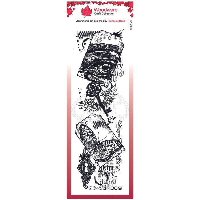 Clear stamp singles Tags collage
