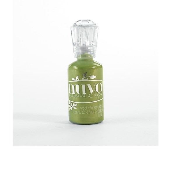Nuvo crystal drops Bottle green