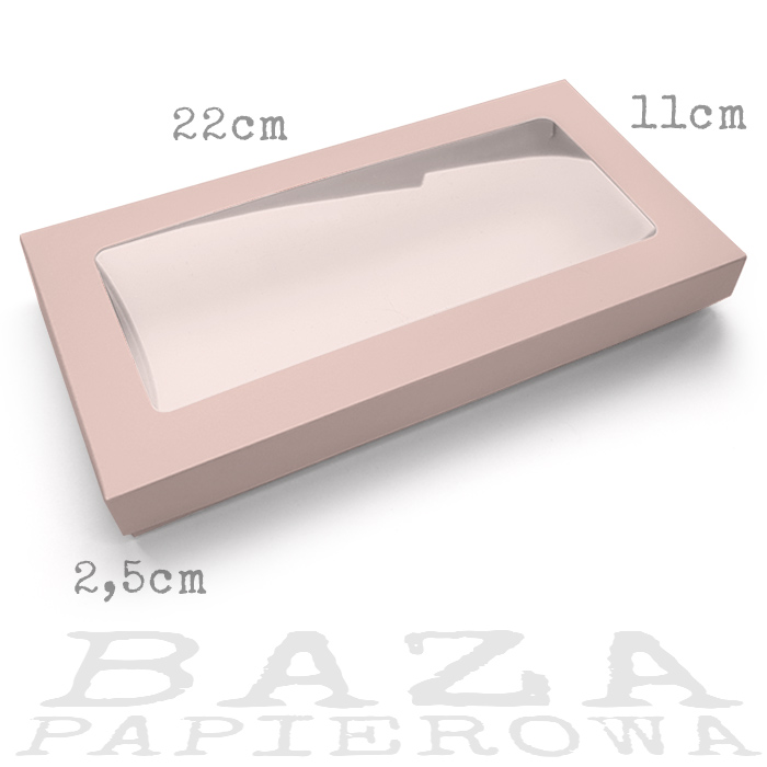 Låda Rektangel rosa 2.5 cm