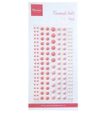 Enamel Dots  Two Pink