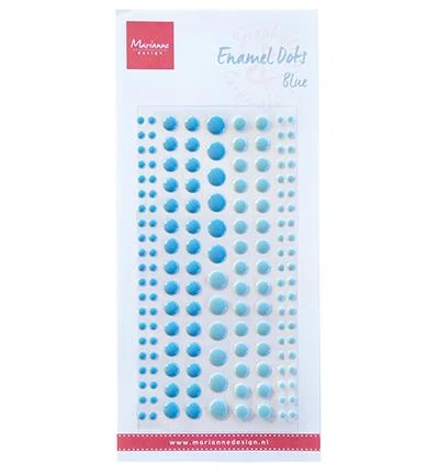 Enamel dots  two blue