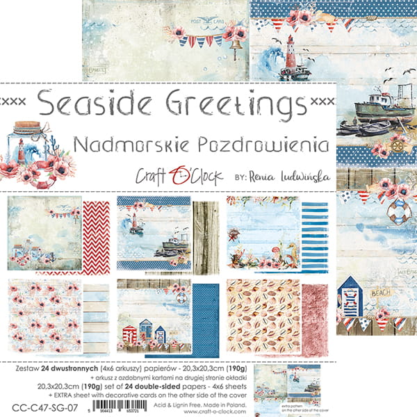 Seaside greetings 8x8