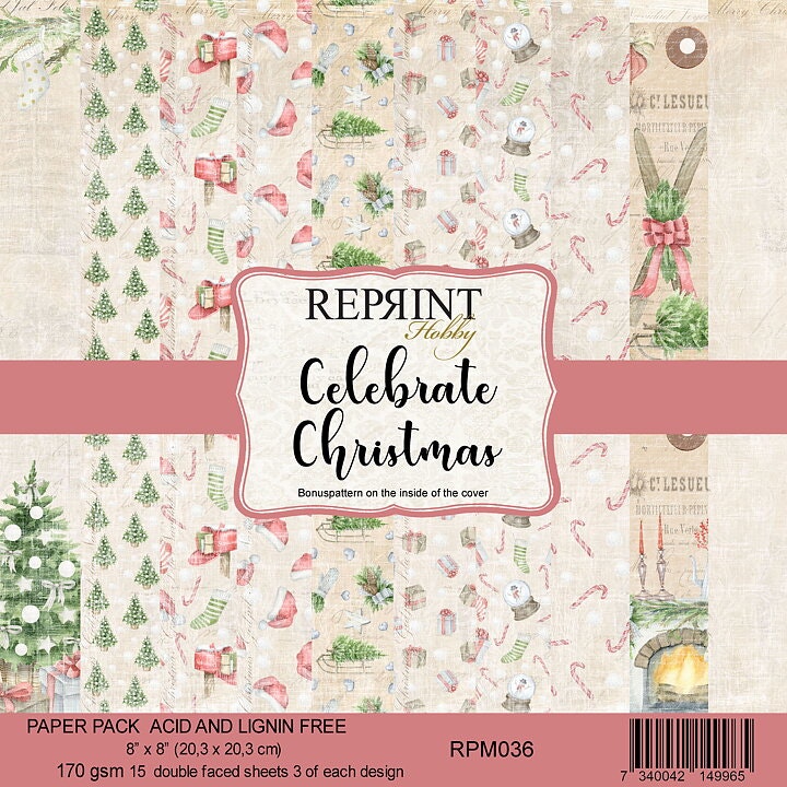 Celebrate Christmas Collection 8*8  RPM036
