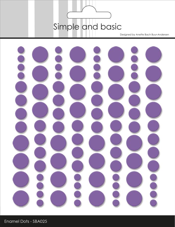 SBA025 Enamel Dots Purple