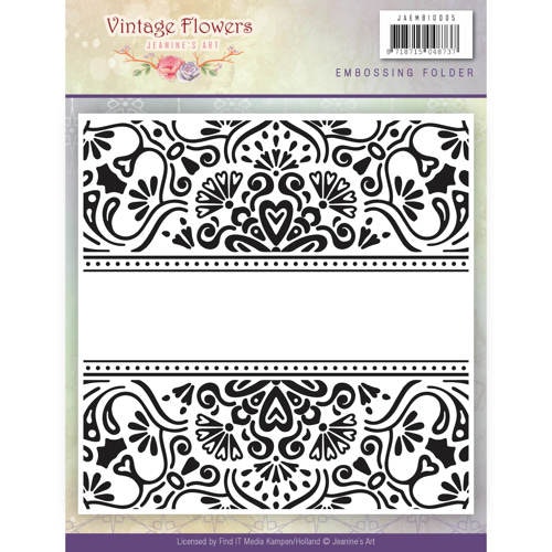 Embossing vintage flowers JAEMB10005