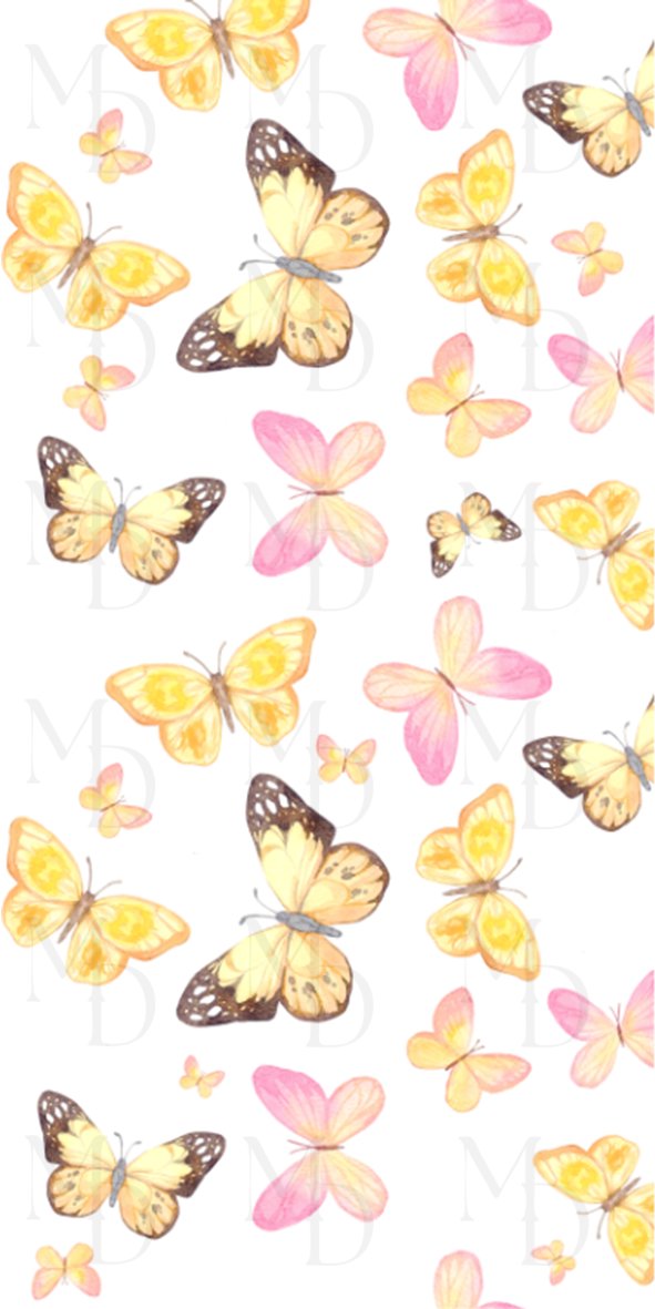 Brunrosa fjärilar slim