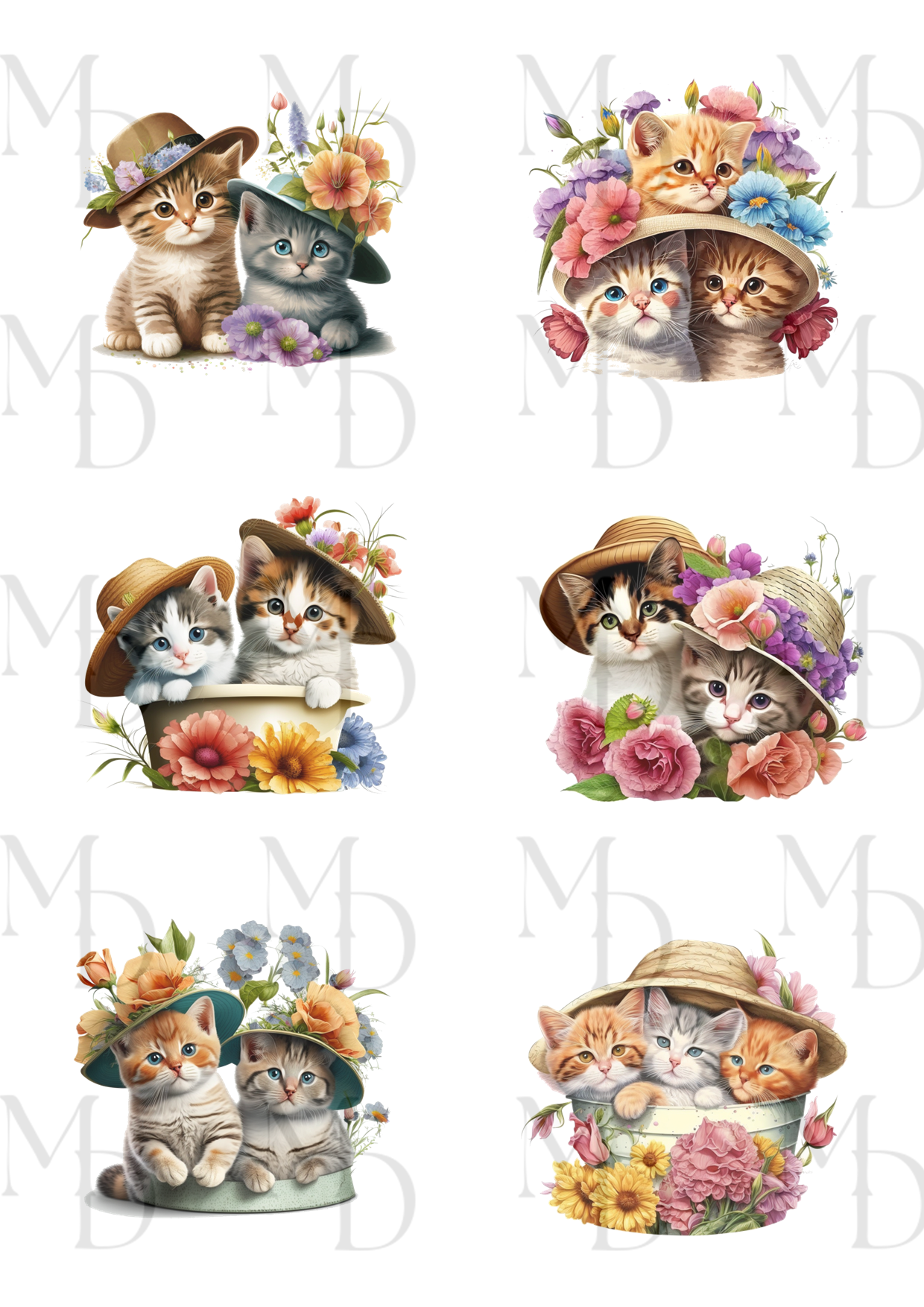 Katter med hatt