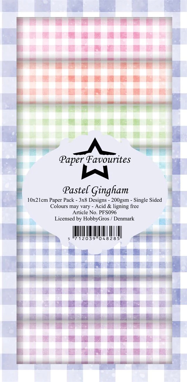 Pastel Gingham slimline PFS096
