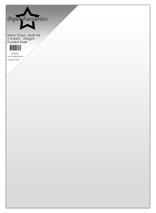 Mirror card mat Frosted Silver PFS005