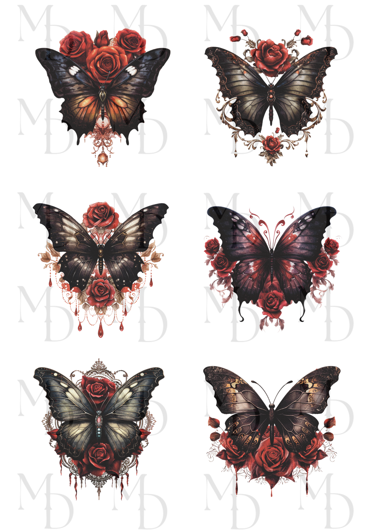 0199 Dark butterflies