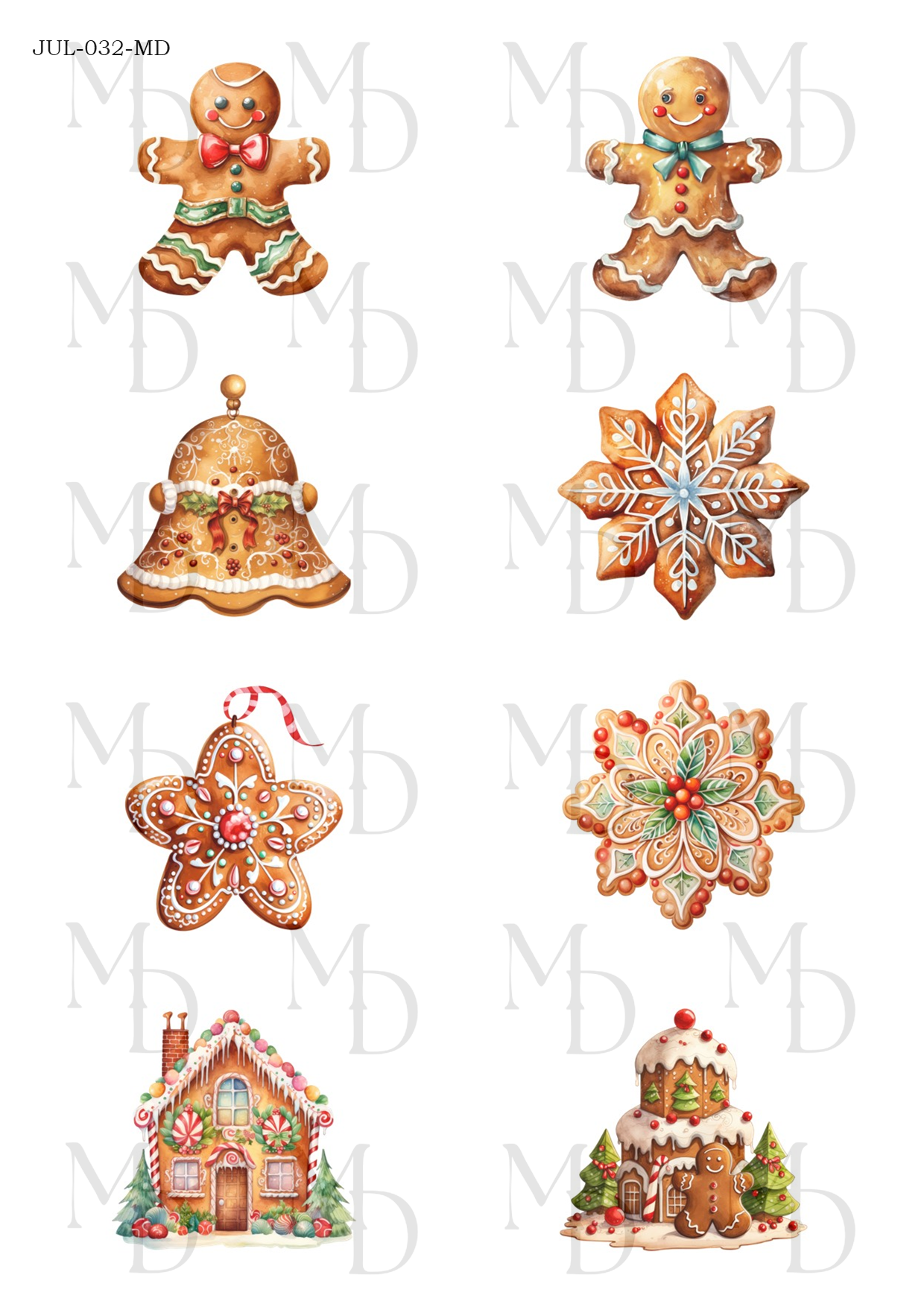 JUL-032-MD Pepparkaksfigurer