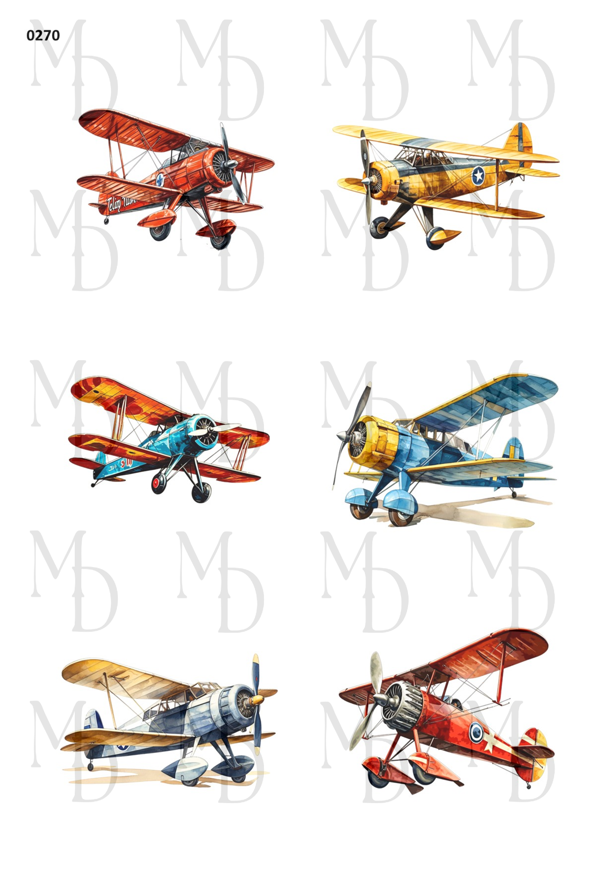 0270 Vintage flygplan