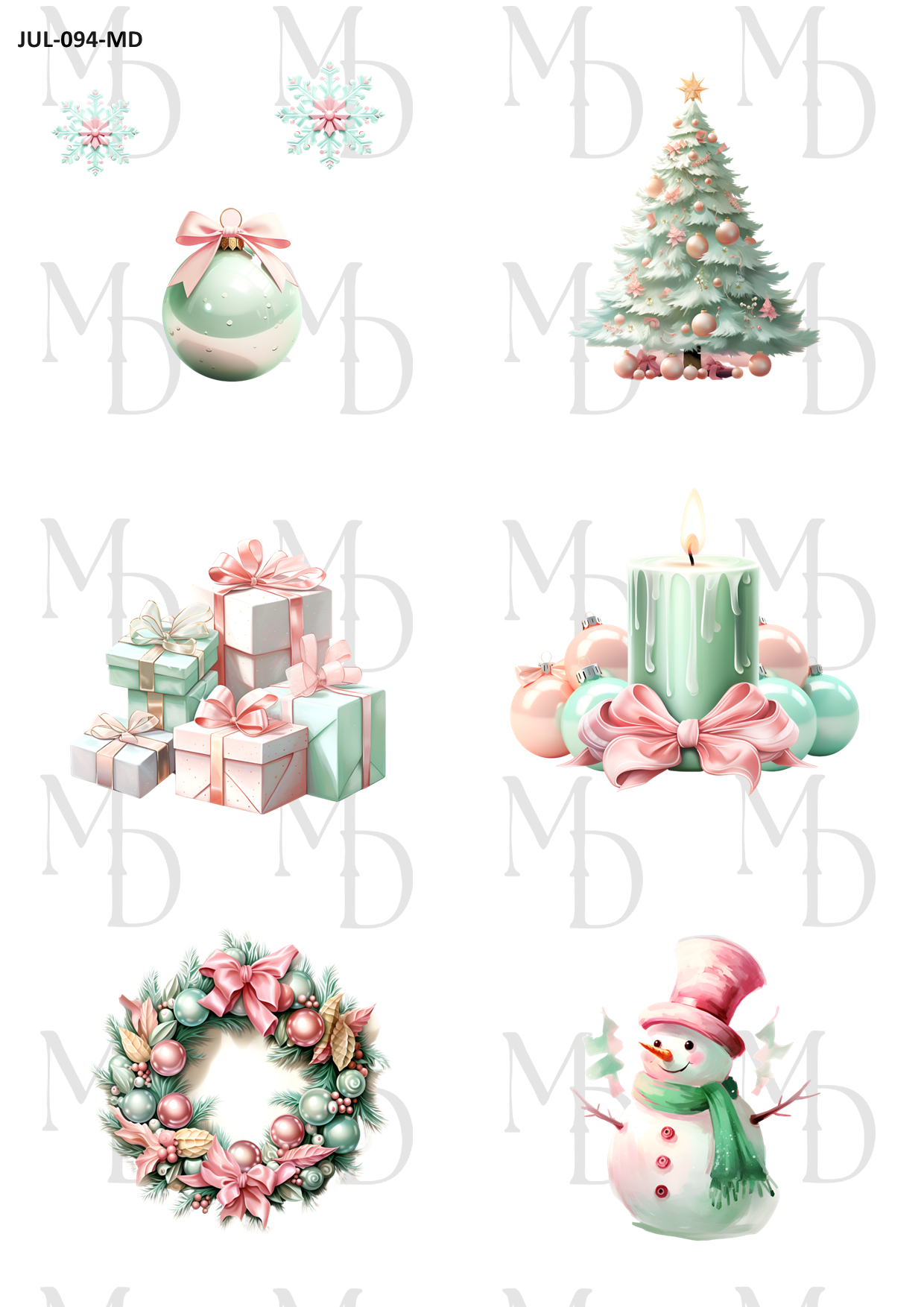 JUL-094-MD Pastell christmas 03