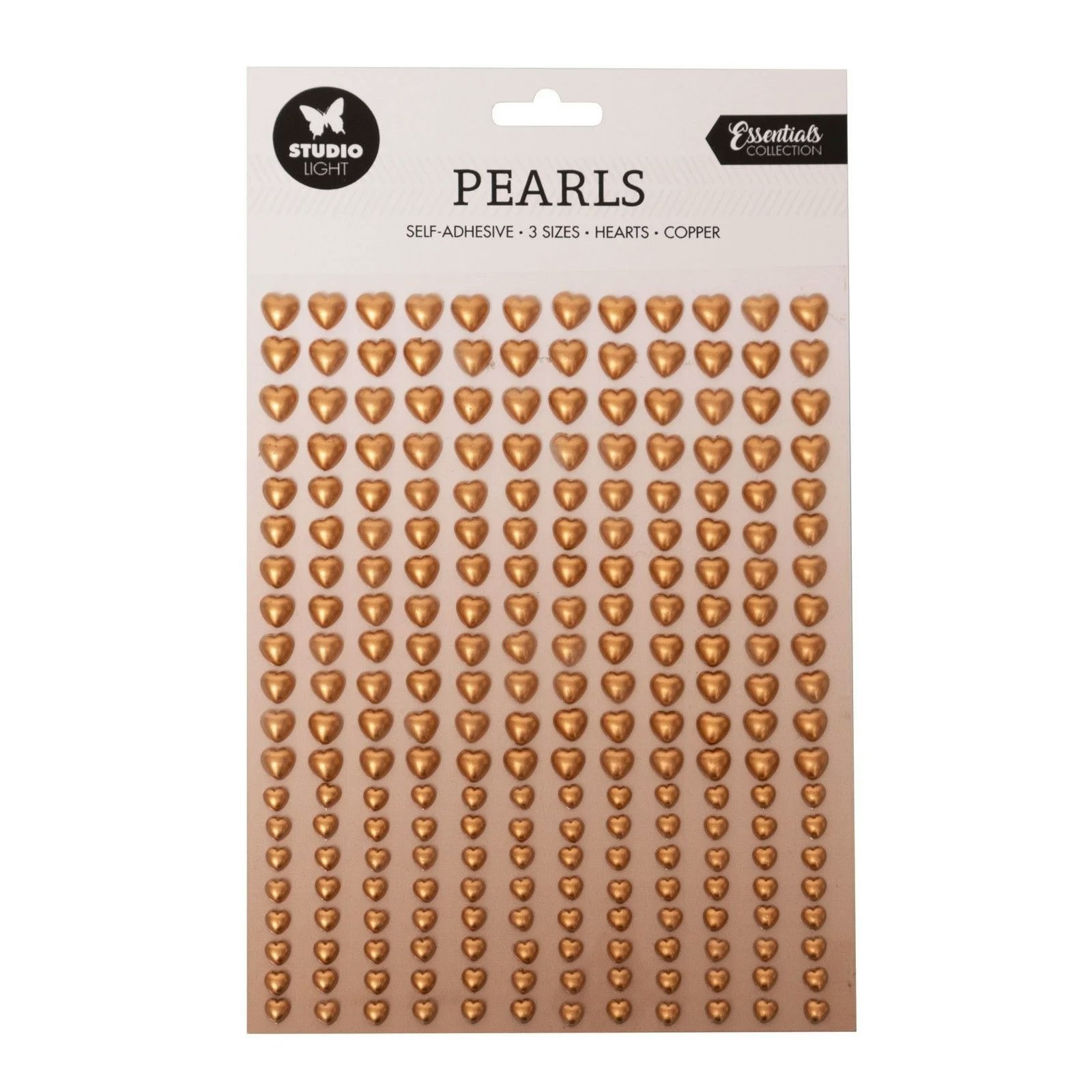 Copper pearls Heart