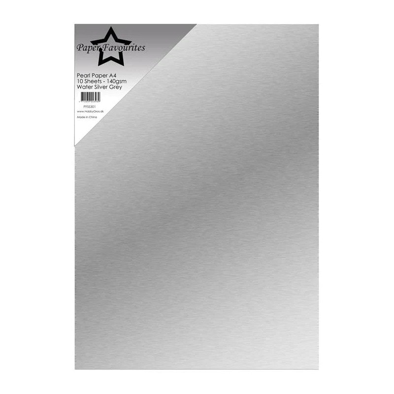 Pearl paper Water silver grey PFSS301