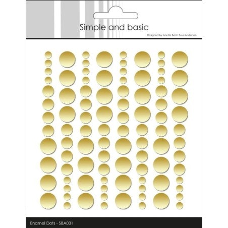 Enamel Dots "Metallic pale gold  Matte" SBA031