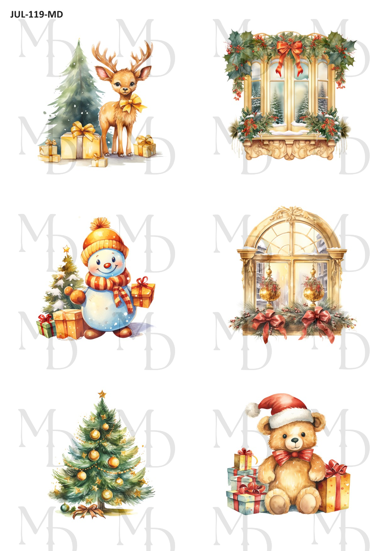 JUL-119-MD Guld jul