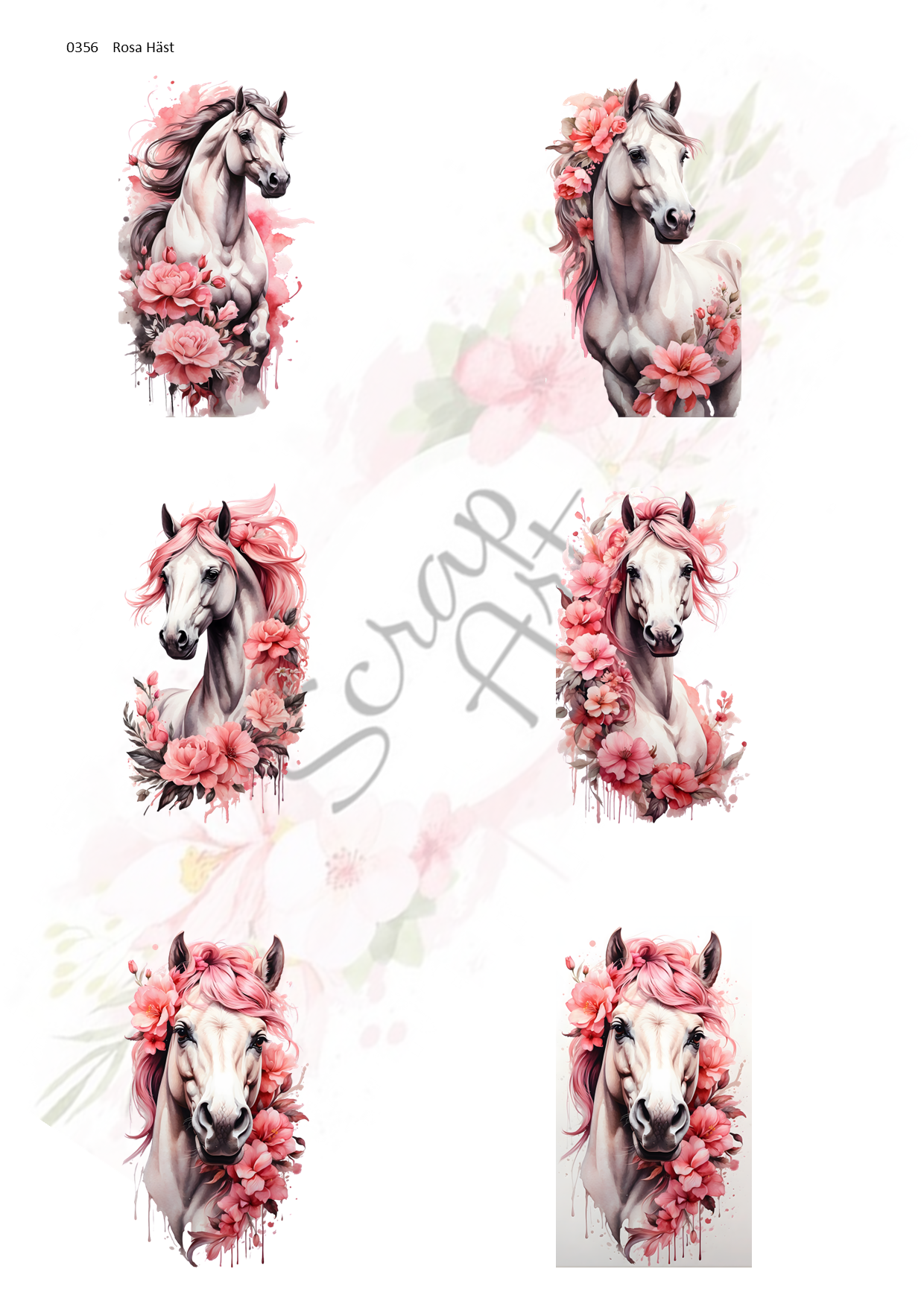 0356 Rosa häst