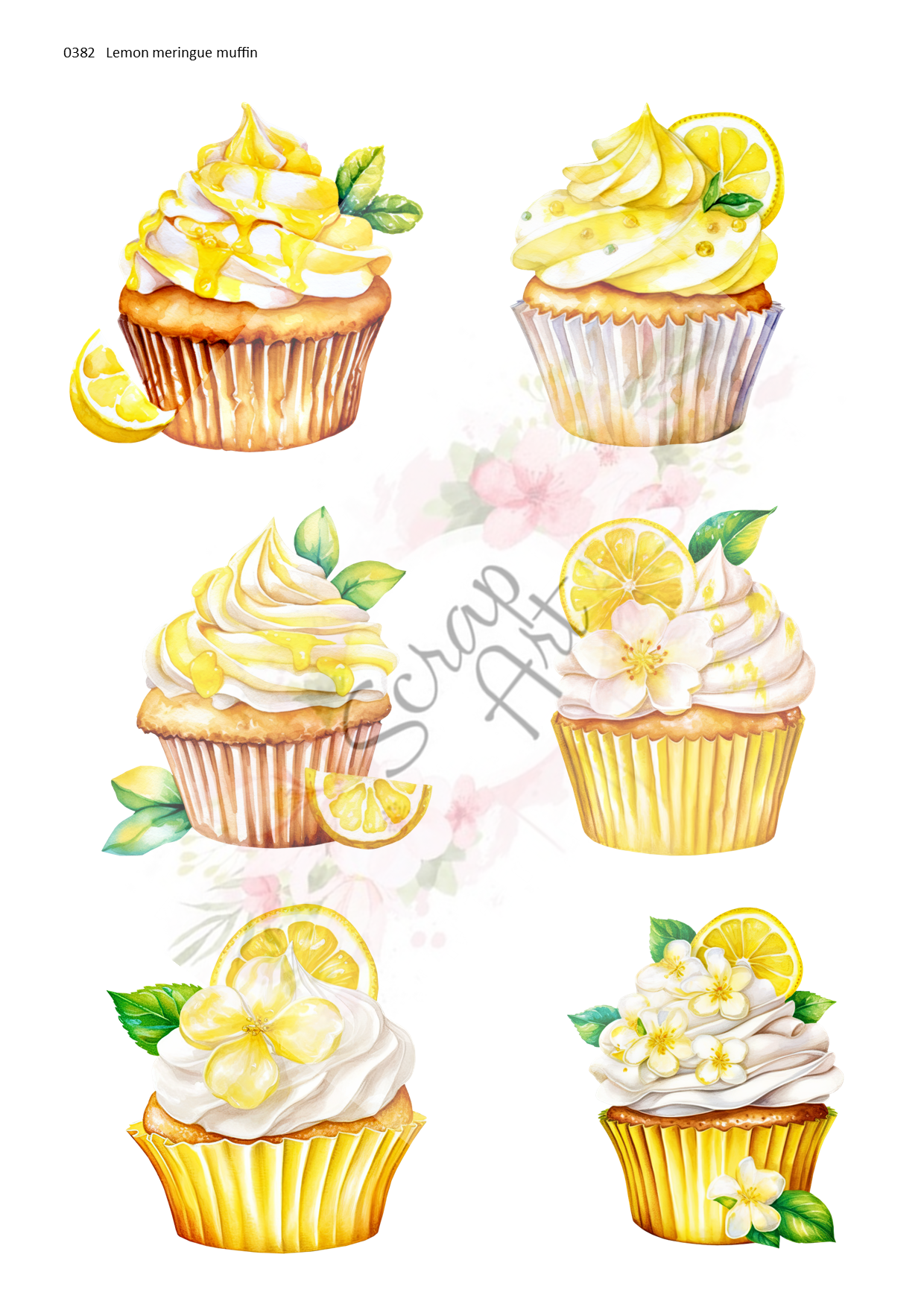 0382 Lemon meringue muffin