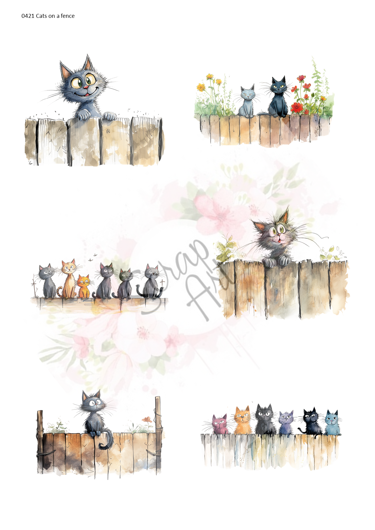 0421 Cats on a fence
