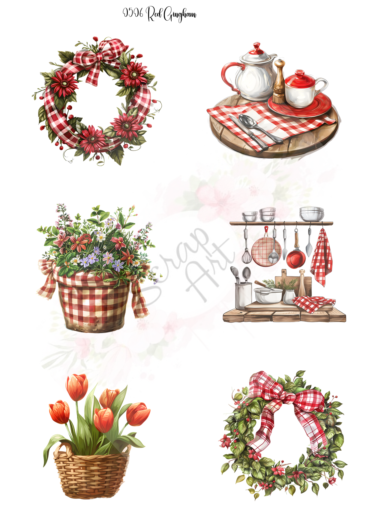 0506 Red  Gingham