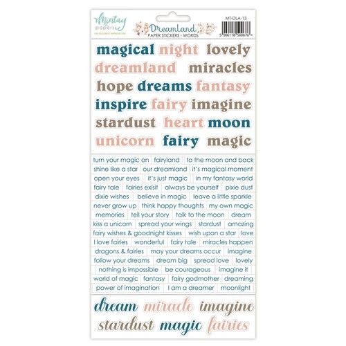 Dreamland stickers words