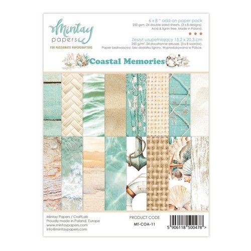 6 x 8 Add-On Paper Pad - Coastal Memories
