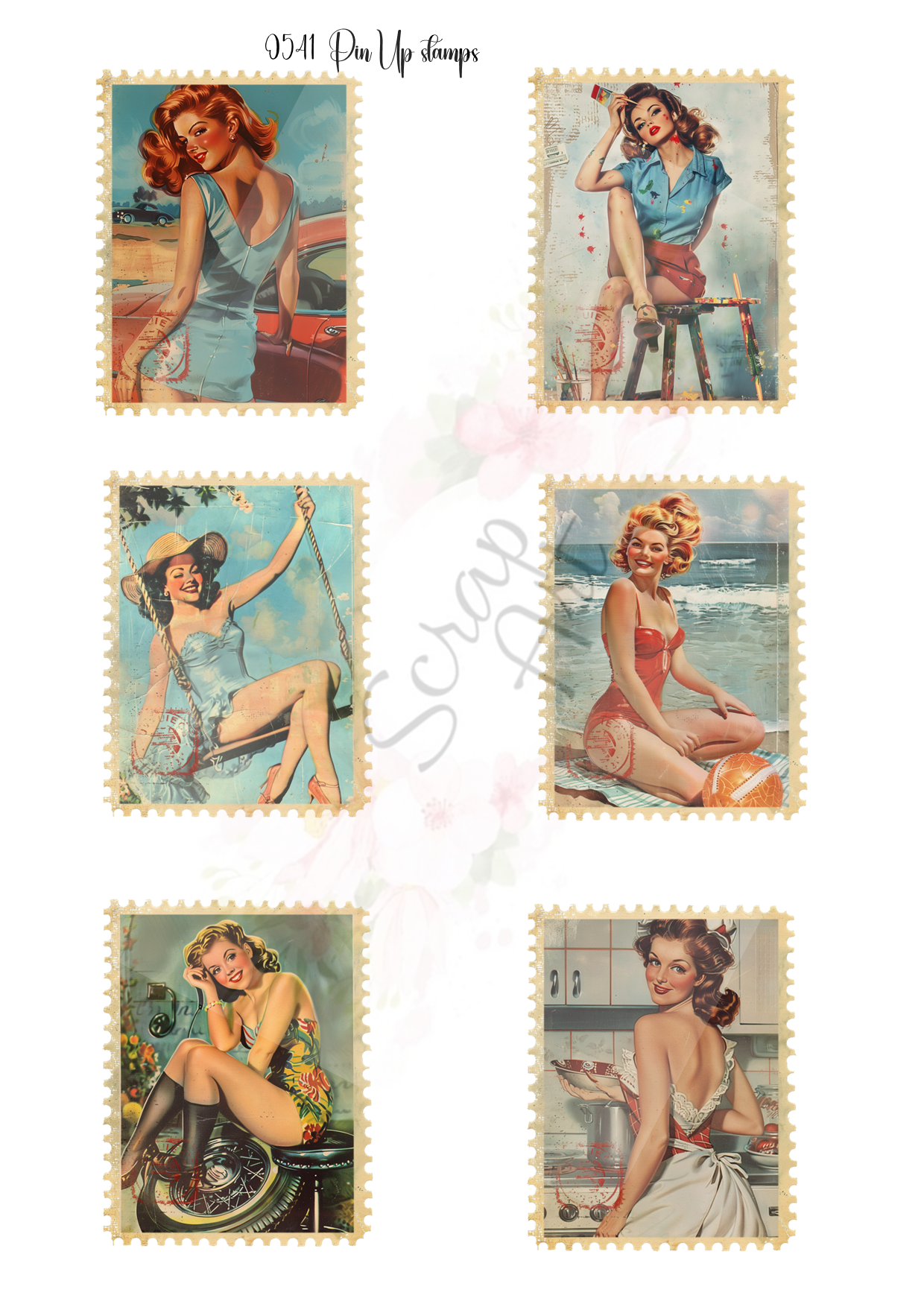 0541  Pin Up stamps