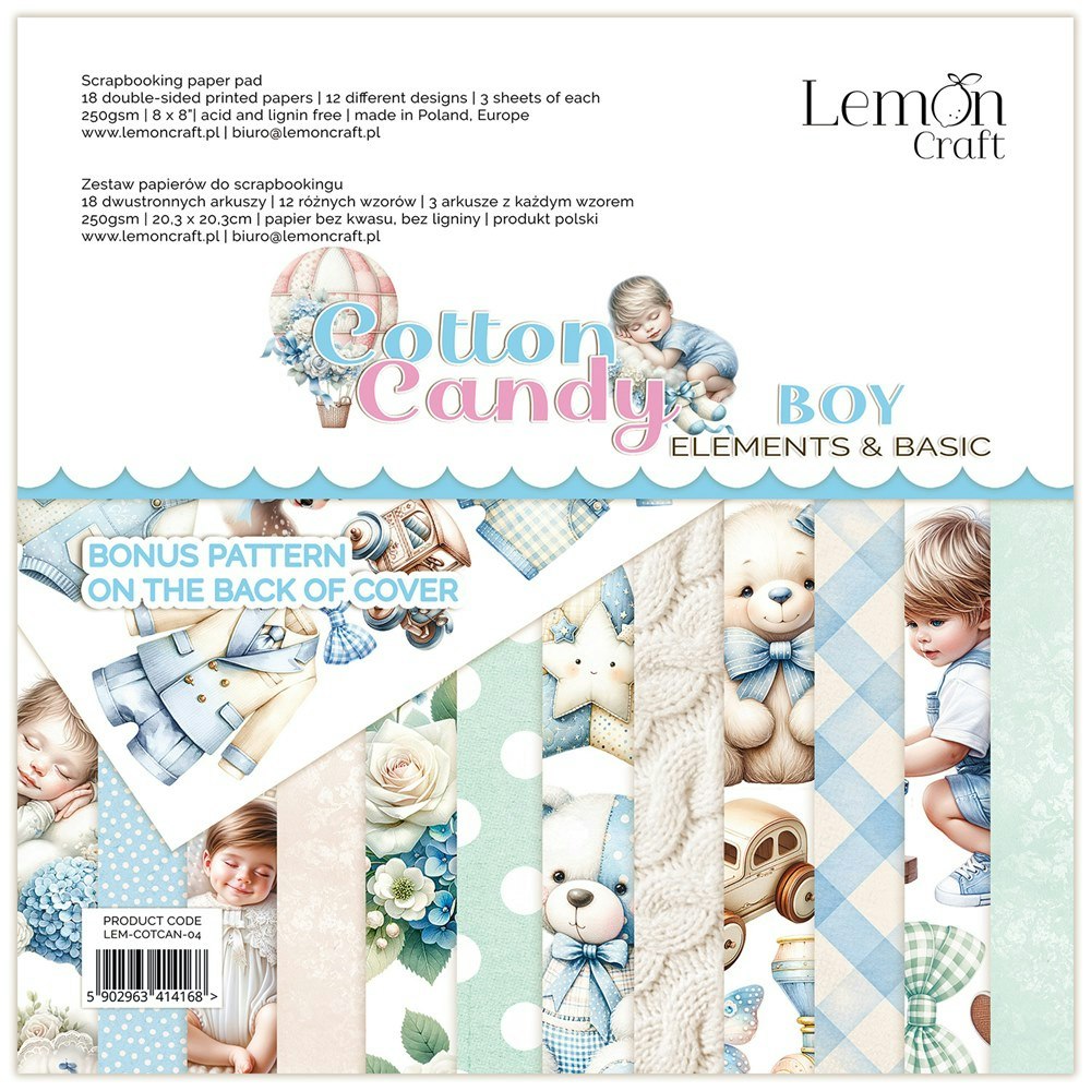LEM-COTCAN-04 Cotton Candy Elements and basic Boy 8x8