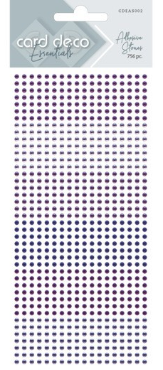 Självhäftande strassstenar purple S002