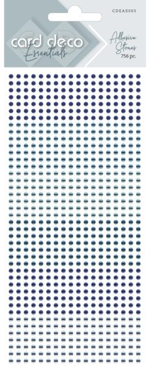 Självhäftande strassstenar blue S005