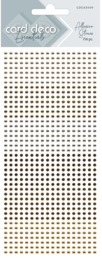 Självhäftande strassstenar brown S009