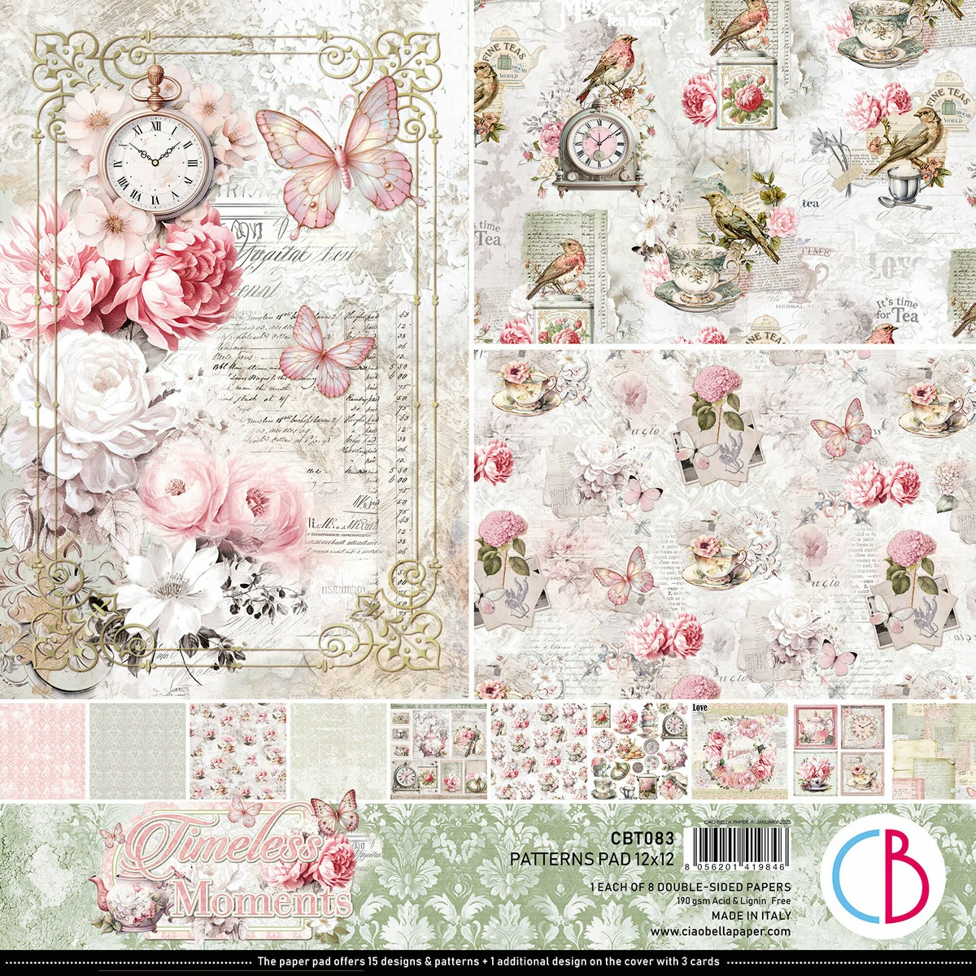 Timeless Moments 12x12 Inch Patterns Pad