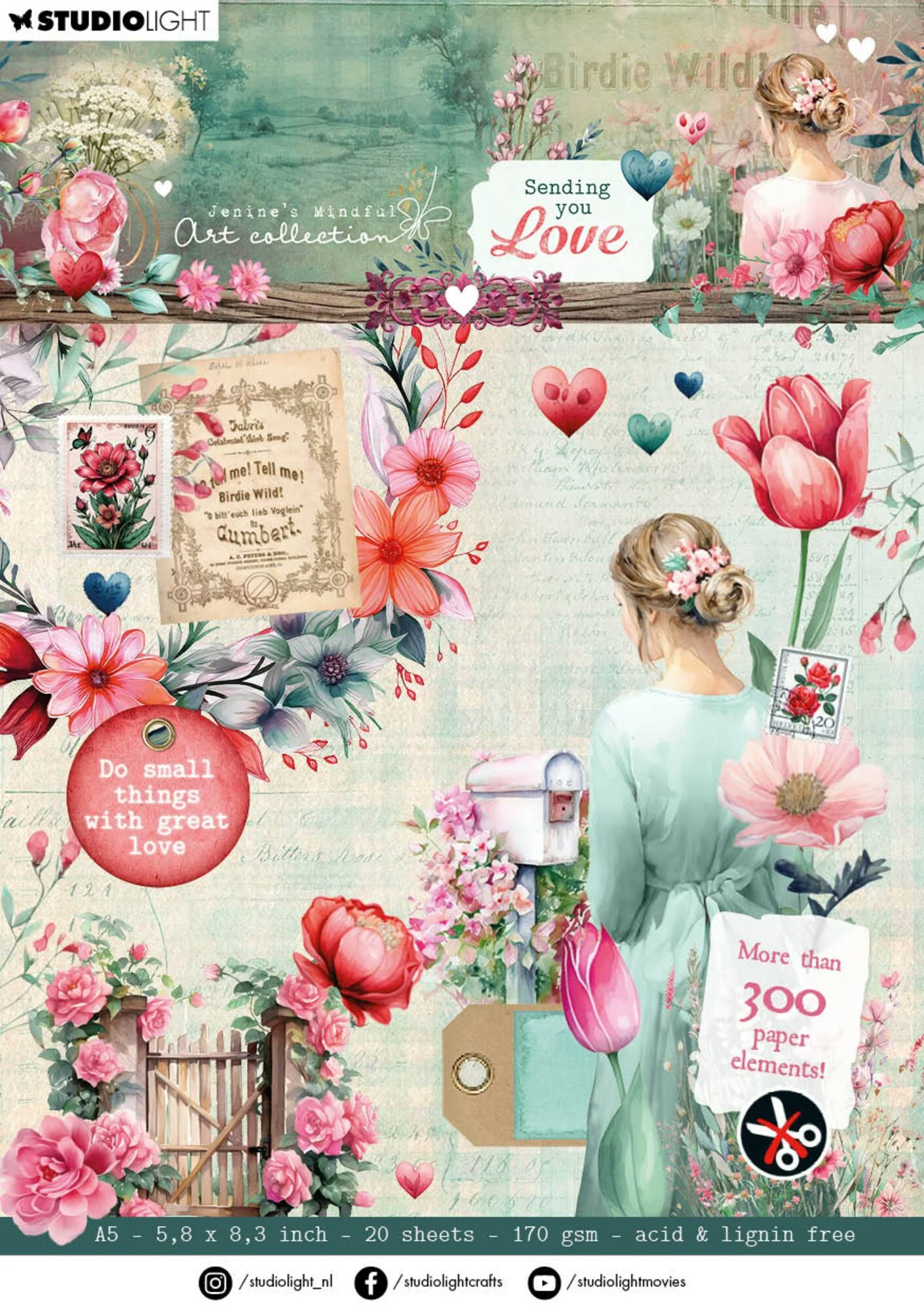 Sending You Love Paper Elements Paper Pad