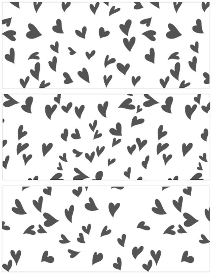 Groovy Hearts Slimline Layered Stencil (