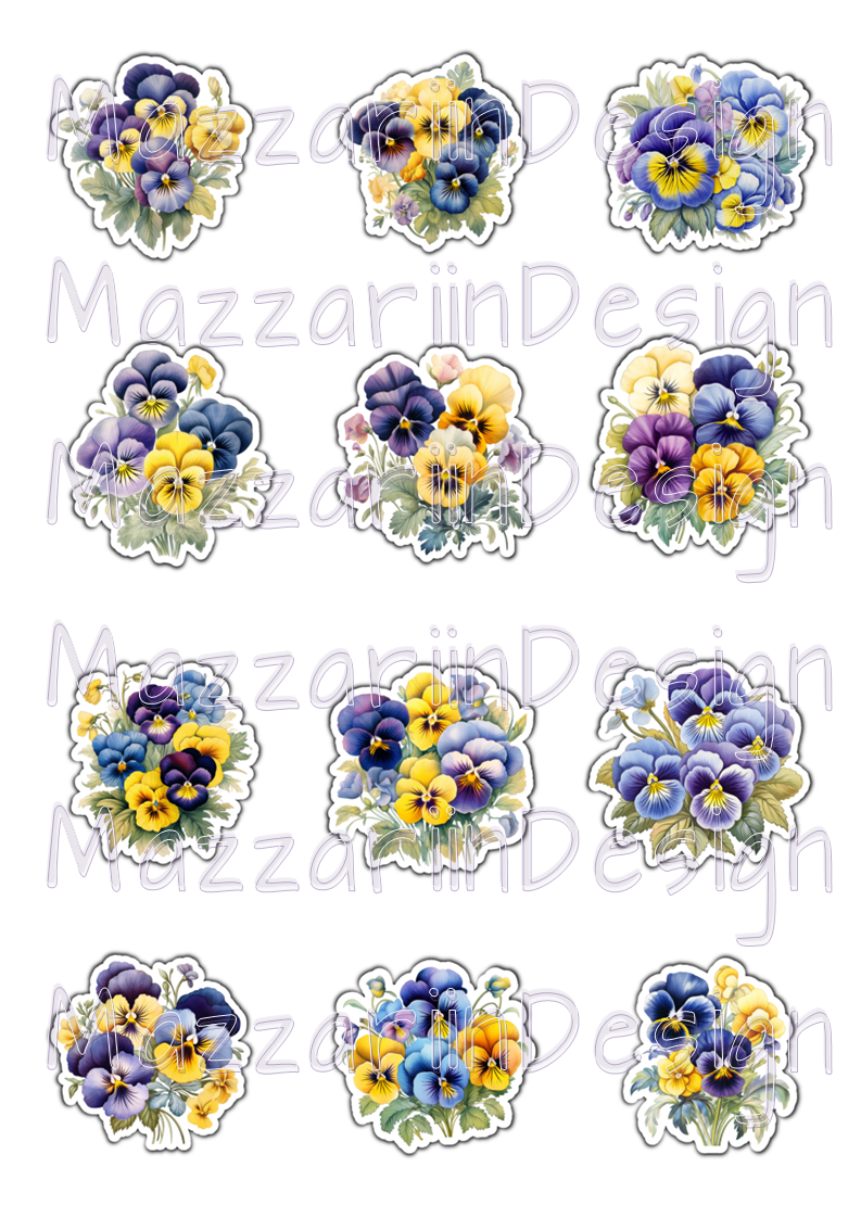 Diecuts Pensebuketter
