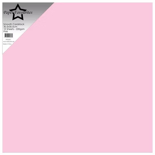 Pink / Rosa cardstock 12*12