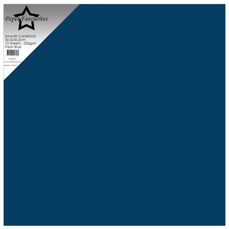 Fresh blue cardstock 12*12