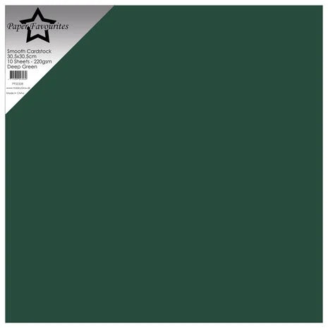 Deep green cardstock 12*12
