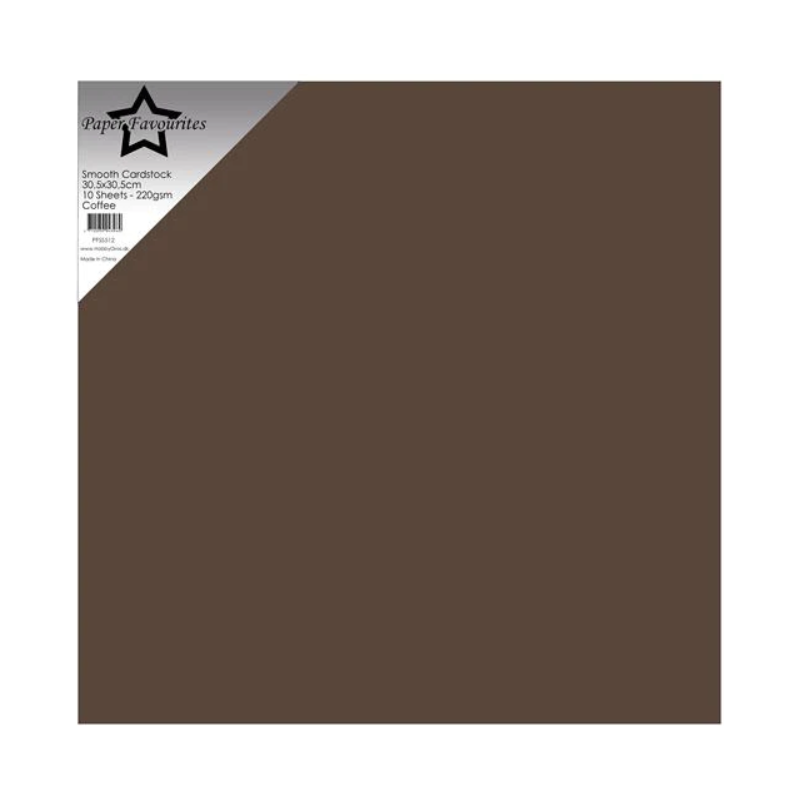 Coffe cardstock 12*12