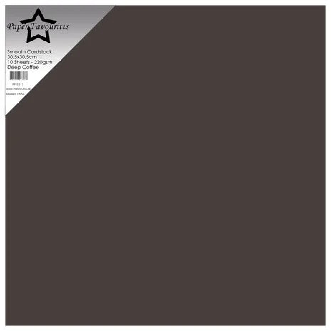 Deep Coffe cardstock 12*12