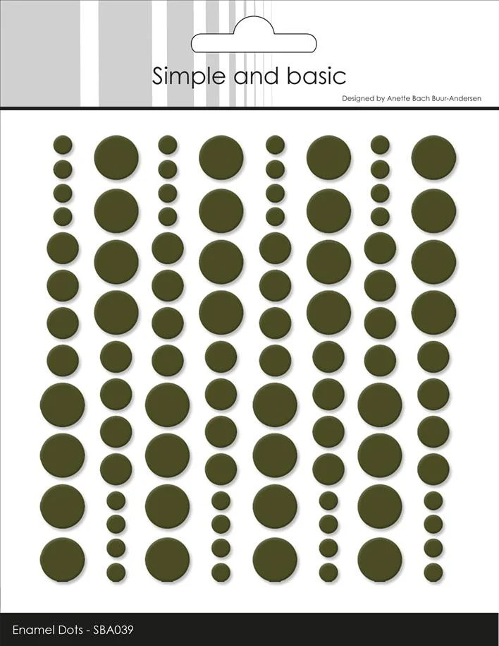 Enamel dots Moss Green 039