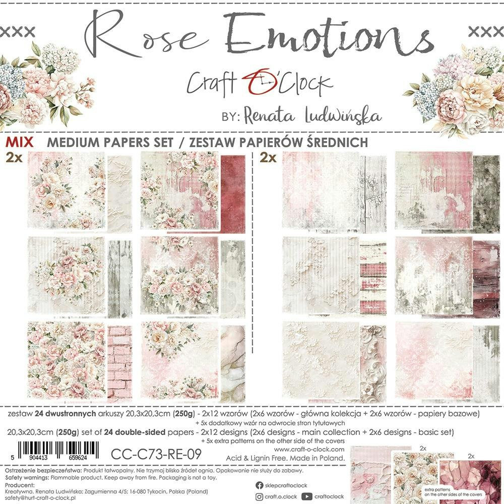 Rose Emotions Mix  8x8