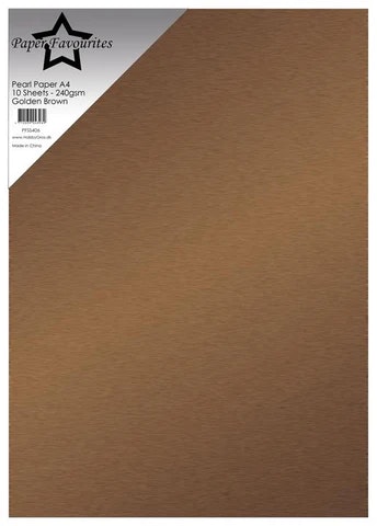 Pearl paper Golden brown PFSS406